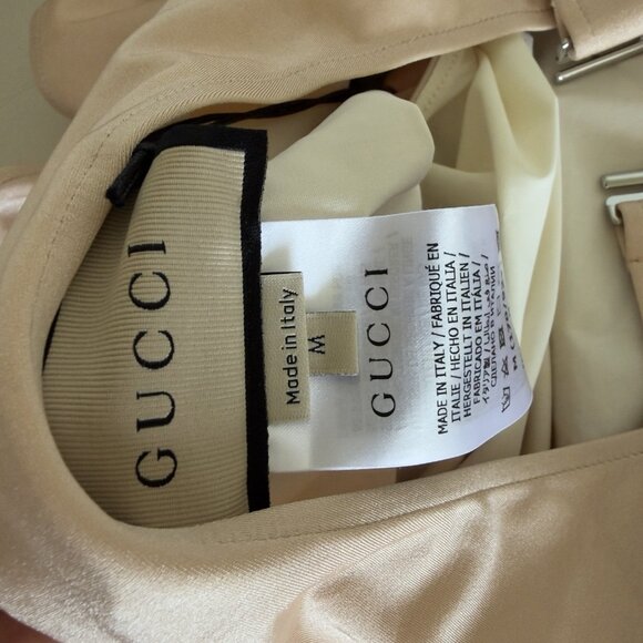 NWT GUCCI Swimsuit with Double G in Sparkling Jersey Sz M Light Pink - Picture 9 of 12